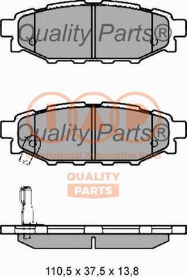 IAP QUALITY PARTS 704-15052 - Тормозные колодки, дисковые, комплект autospares.lv