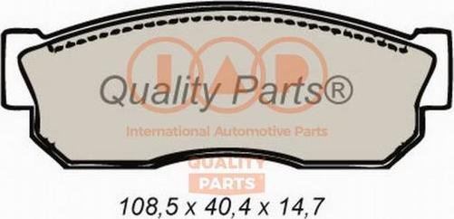 IAP QUALITY PARTS 704-15010 - Тормозные колодки, дисковые, комплект autospares.lv