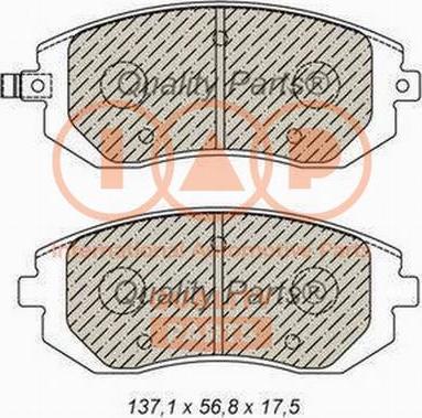 IAP QUALITY PARTS 704-15032P - Тормозные колодки, дисковые, комплект autospares.lv