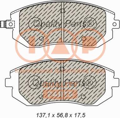 IAP QUALITY PARTS 704-15032 - Тормозные колодки, дисковые, комплект autospares.lv