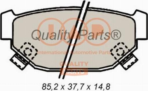 IAP QUALITY PARTS 704-15022 - Тормозные колодки, дисковые, комплект autospares.lv