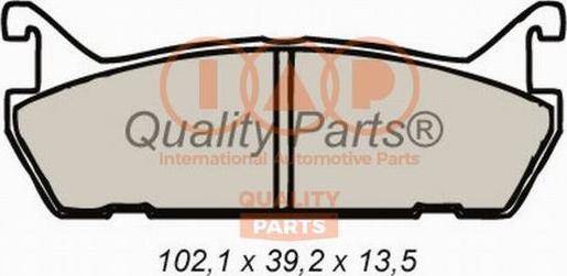 IAP QUALITY PARTS 704-16092 - Тормозные колодки, дисковые, комплект autospares.lv