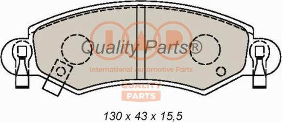 IAP QUALITY PARTS 704-16097X - Тормозные колодки, дисковые, комплект autospares.lv