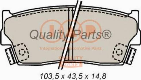 IAP QUALITY PARTS 704-16050X - Тормозные колодки, дисковые, комплект autospares.lv