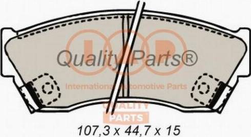 IAP QUALITY PARTS 704-16060X - Тормозные колодки, дисковые, комплект autospares.lv