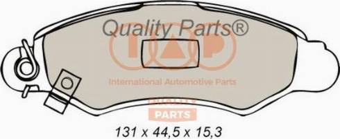 IAP QUALITY PARTS 704-16063X - Тормозные колодки, дисковые, комплект autospares.lv