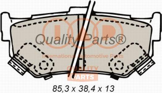 IAP QUALITY PARTS 704-16062 - Тормозные колодки, дисковые, комплект autospares.lv