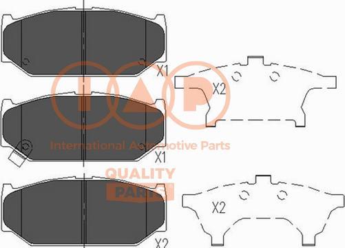 IAP QUALITY PARTS 704-16067X - Тормозные колодки, дисковые, комплект autospares.lv