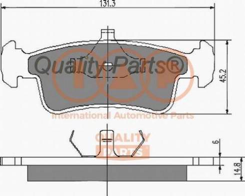 IAP QUALITY PARTS 704-16030X - Тормозные колодки, дисковые, комплект autospares.lv