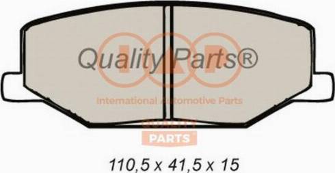 IAP QUALITY PARTS 704-16020X - Тормозные колодки, дисковые, комплект autospares.lv