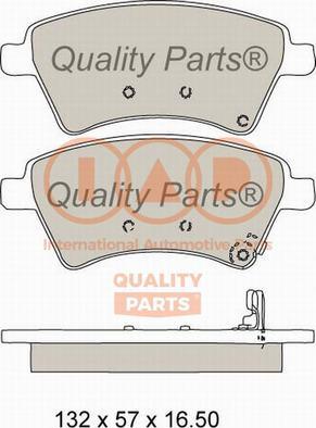 IAP QUALITY PARTS 704-16100X - Тормозные колодки, дисковые, комплект autospares.lv