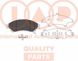 IAP QUALITY PARTS 704-16101 - Тормозные колодки, дисковые, комплект autospares.lv