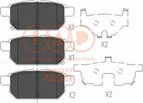 IAP QUALITY PARTS 704-16102 - Тормозные колодки, дисковые, комплект autospares.lv