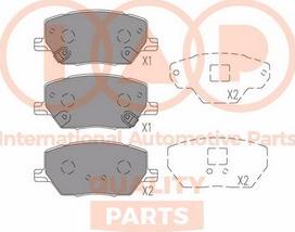 IAP QUALITY PARTS 704-10080X - Тормозные колодки, дисковые, комплект autospares.lv