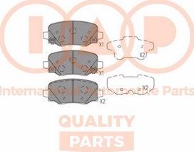 IAP QUALITY PARTS 704-10081P - Тормозные колодки, дисковые, комплект autospares.lv