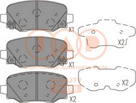 IAP QUALITY PARTS 704-10081 - Тормозные колодки, дисковые, комплект autospares.lv