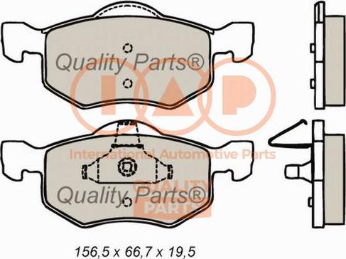 IAP QUALITY PARTS 704-11090 - Тормозные колодки, дисковые, комплект autospares.lv