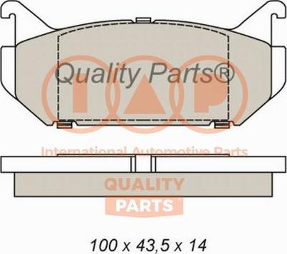 IAP QUALITY PARTS 704-11055X - Тормозные колодки, дисковые, комплект autospares.lv