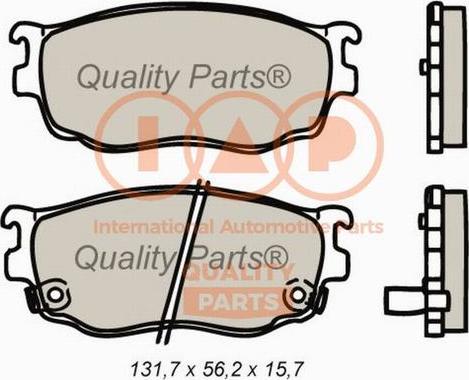 IAP QUALITY PARTS 704-11056X - Тормозные колодки, дисковые, комплект autospares.lv