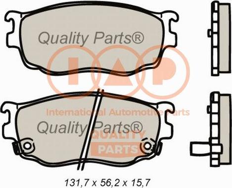 IAP QUALITY PARTS 704-11056 - Тормозные колодки, дисковые, комплект autospares.lv