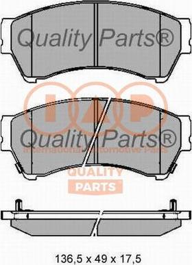 IAP QUALITY PARTS 704-11058X - Тормозные колодки, дисковые, комплект autospares.lv