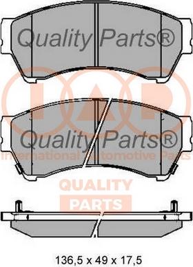 IAP QUALITY PARTS 704-11058 - Тормозные колодки, дисковые, комплект autospares.lv