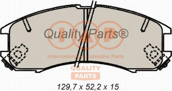 IAP QUALITY PARTS 704-11052 - Тормозные колодки, дисковые, комплект autospares.lv