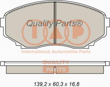 IAP QUALITY PARTS 704-11060X - Тормозные колодки, дисковые, комплект autospares.lv