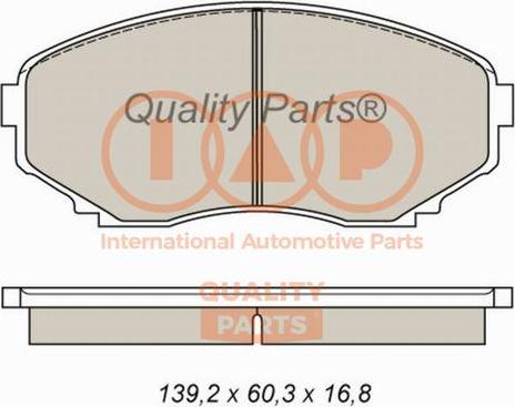 IAP QUALITY PARTS 704-11060 - Тормозные колодки, дисковые, комплект autospares.lv