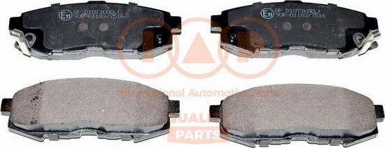 IAP QUALITY PARTS 704-11063 - Тормозные колодки, дисковые, комплект autospares.lv