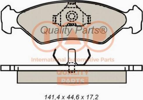 IAP QUALITY PARTS 704-11012X - Тормозные колодки, дисковые, комплект autospares.lv