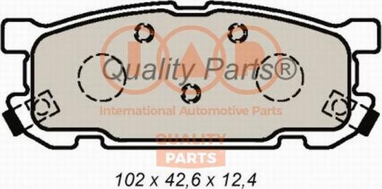 IAP QUALITY PARTS 704-11035 - Тормозные колодки, дисковые, комплект autospares.lv