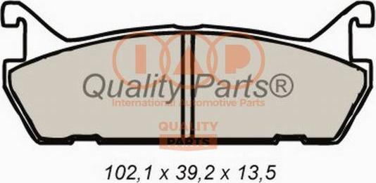 IAP QUALITY PARTS 704-11032 - Тормозные колодки, дисковые, комплект autospares.lv