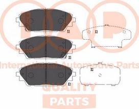 IAP QUALITY PARTS 704-11029X - Тормозные колодки, дисковые, комплект autospares.lv