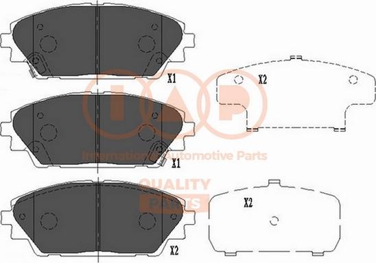 IAP QUALITY PARTS 704-11029 - Тормозные колодки, дисковые, комплект autospares.lv