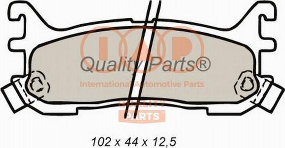 IAP QUALITY PARTS 704-11024 - Тормозные колодки, дисковые, комплект autospares.lv