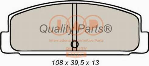 IAP QUALITY PARTS 704-11026X - Тормозные колодки, дисковые, комплект autospares.lv