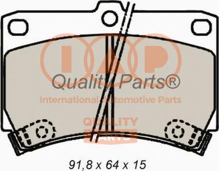 IAP QUALITY PARTS 704-11021X - Тормозные колодки, дисковые, комплект autospares.lv