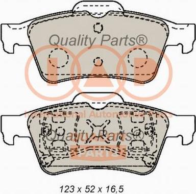 IAP QUALITY PARTS 704-11028X - Тормозные колодки, дисковые, комплект autospares.lv