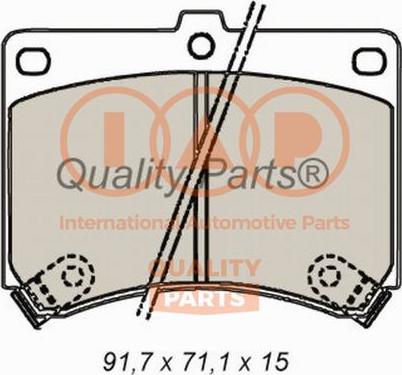 IAP QUALITY PARTS 704-11023X - Тормозные колодки, дисковые, комплект autospares.lv