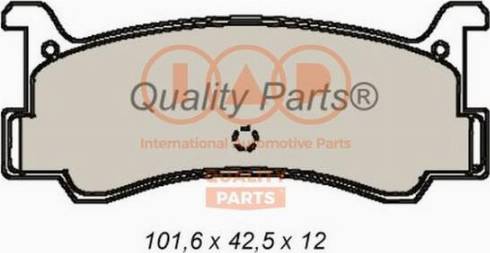 IAP QUALITY PARTS 704-11022X - Тормозные колодки, дисковые, комплект autospares.lv