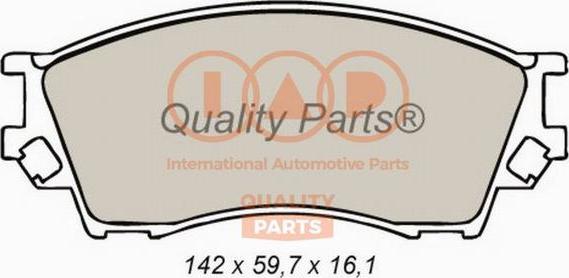 IAP QUALITY PARTS 704-11070 - Тормозные колодки, дисковые, комплект autospares.lv