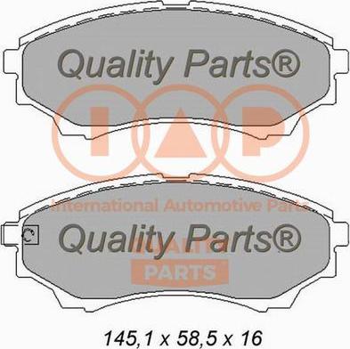 IAP QUALITY PARTS 704-11073X - Тормозные колодки, дисковые, комплект autospares.lv