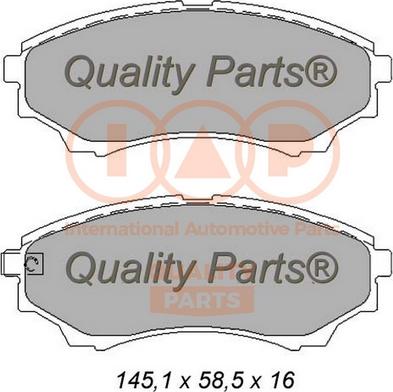 IAP QUALITY PARTS 704-11073 - Тормозные колодки, дисковые, комплект autospares.lv