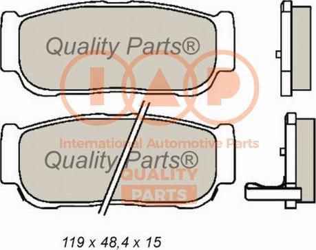 IAP QUALITY PARTS 704-18041 - Тормозные колодки, дисковые, комплект autospares.lv