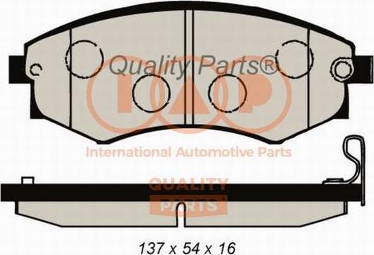 IAP QUALITY PARTS 704-18030X - Тормозные колодки, дисковые, комплект autospares.lv