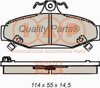 IAP QUALITY PARTS 704-18021X - Тормозные колодки, дисковые, комплект autospares.lv