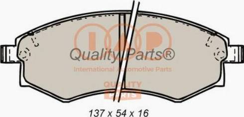 IAP QUALITY PARTS 704-18023G - Тормозные колодки, дисковые, комплект autospares.lv