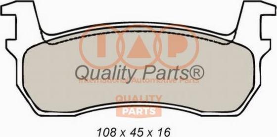 IAP QUALITY PARTS 704-13090 - Тормозные колодки, дисковые, комплект autospares.lv