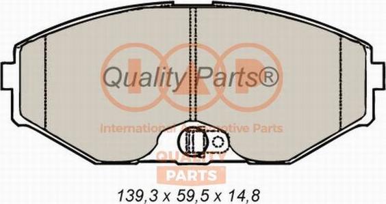 IAP QUALITY PARTS 704-13098 - Тормозные колодки, дисковые, комплект autospares.lv